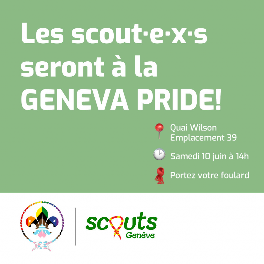 Les Scout·e·x·s à la Pride !